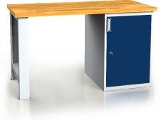 Workbenches alcera PROFI - board - foot - container 880 x 1500 x 700